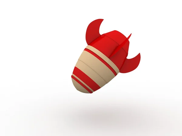 Red Toony Rocket — Stock Photo, Image