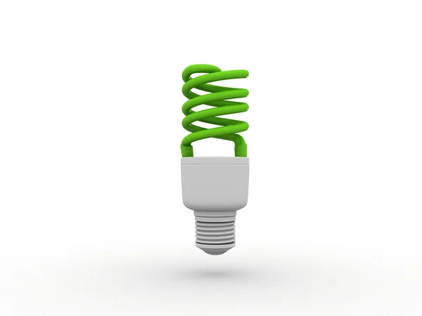 stock image Green Electrical Bulb