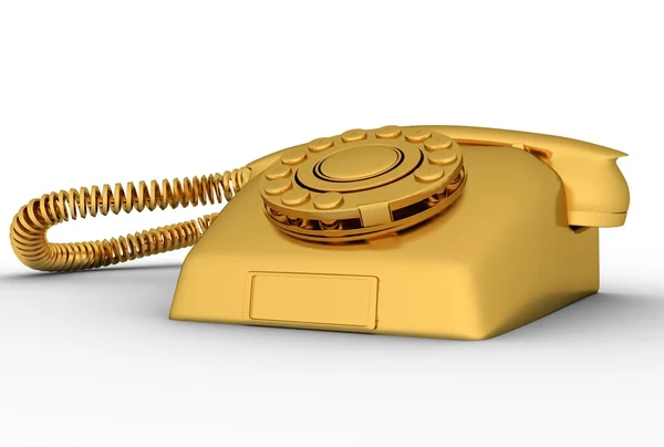 黄金の電話 — ストック写真