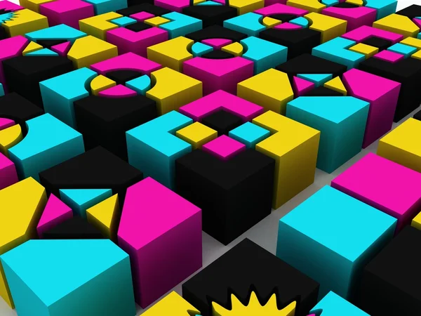 Colored Cubes — Stock Photo, Image