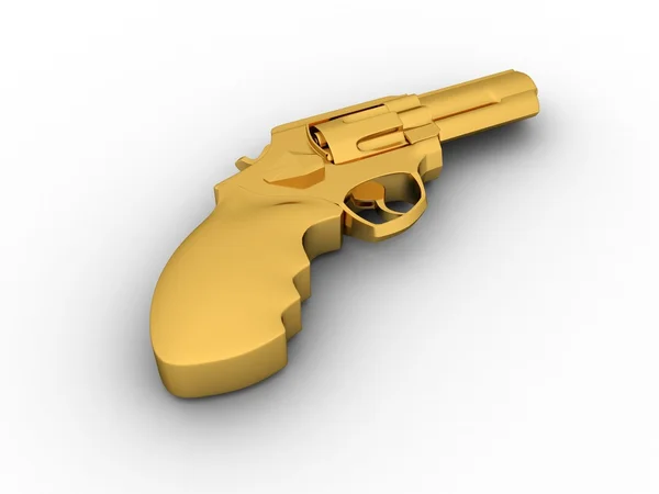 Gyllene pistol — Stockfoto