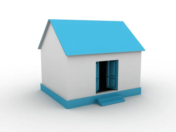 Blauwe hut — Stockfoto