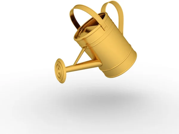 Golden Watering Can — Stock Photo, Image