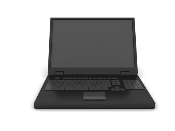 Laptop preto — Fotografia de Stock