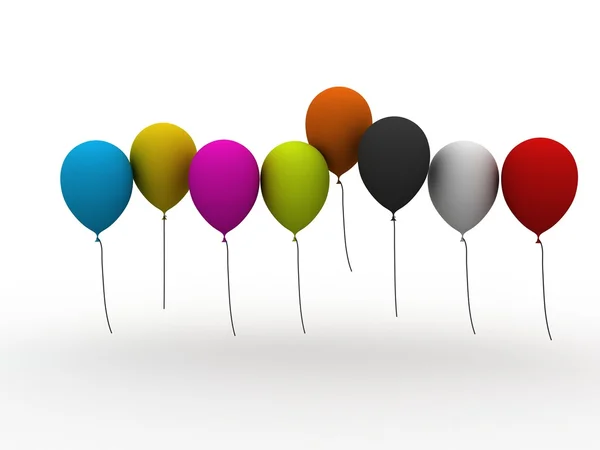 Kleurrijke feestballonnen — Stockfoto