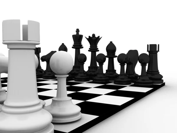 下象棋的字符 — 图库照片
