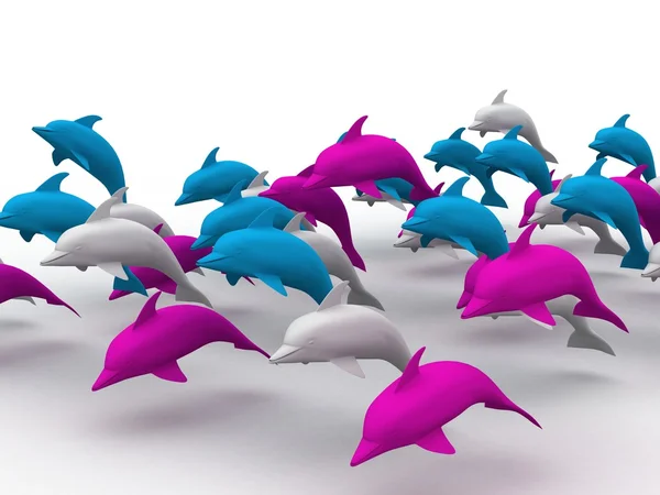 Hoppande Delfin — Stockfoto