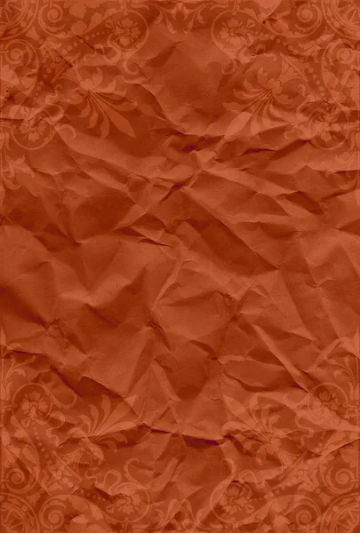 Ezilmiş kırmızı kağıt — Stok fotoğraf