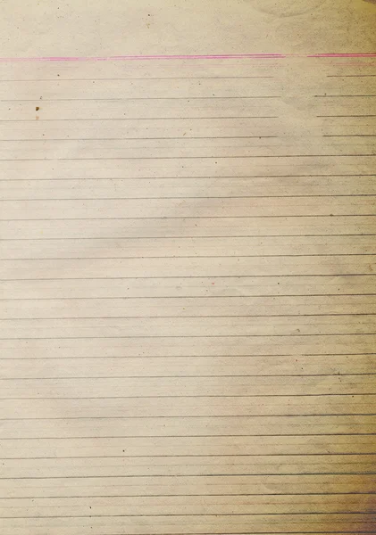 Oude retro stijl notebookpapier — Stockfoto