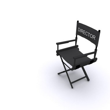 3D siyah sandalye
