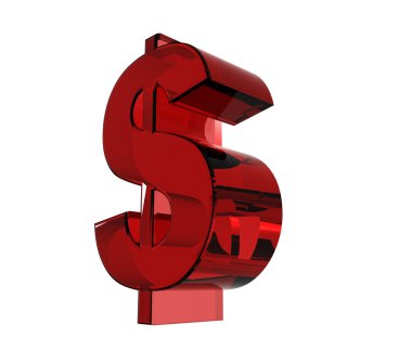 Kırmızı dolar işareti