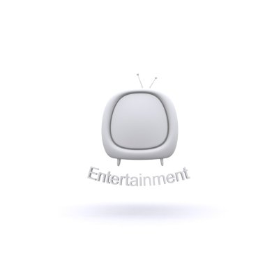 Tv Entertainment logo Retro clipart