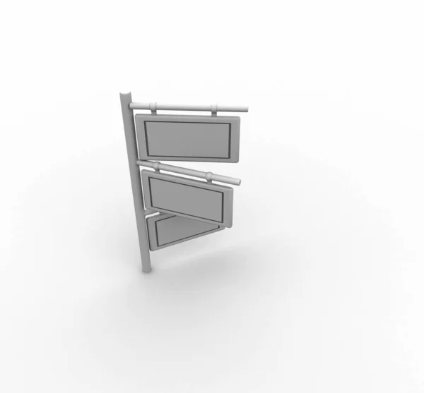 Schildertafel im 3D-Stil — Stockfoto