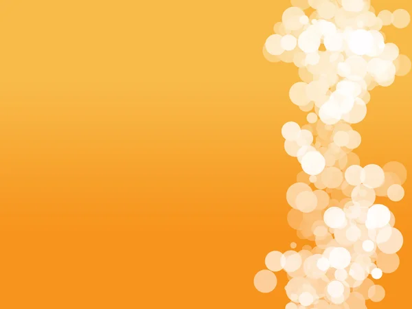 Abstrakte Verwischungsblasen auf orangefarbenem Hintergrund — Stockfoto