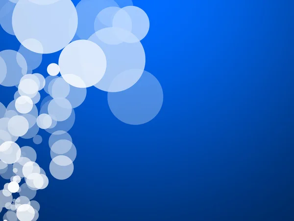 Borrão abstrato bolhas em fundo azul — Fotografia de Stock