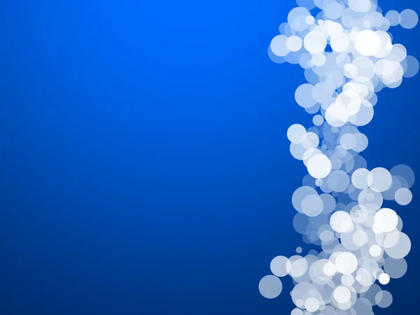 Abstract ontwerp van onscherpte bubbels in blauwe achtergrond — Stockfoto