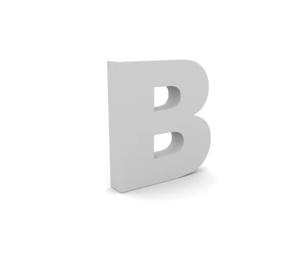 개념적 3d 알파벳 b — 스톡 사진
