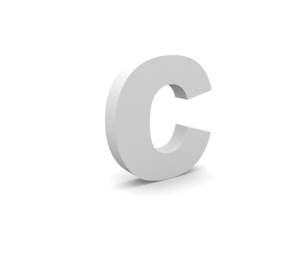 3d alfabeto C — Fotografia de Stock