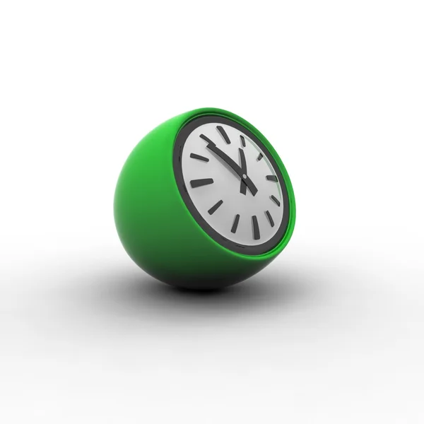 Grüne Uhr — Stockfoto