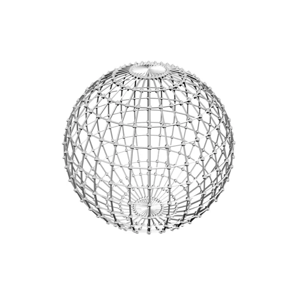 Стиль решітки 3d м'яч — стокове фото