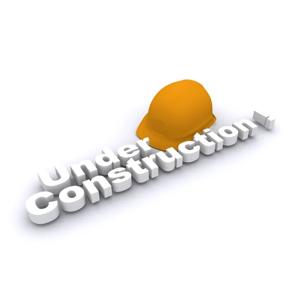 Under Construction Cap — Stock Photo, Image