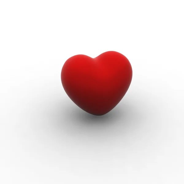Roztomilé červené srdce design — Stock fotografie