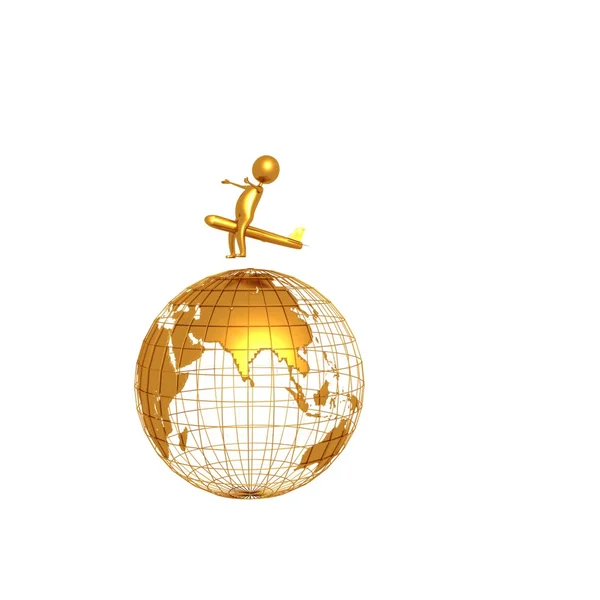 Gyllene jorden resa — Stockfoto