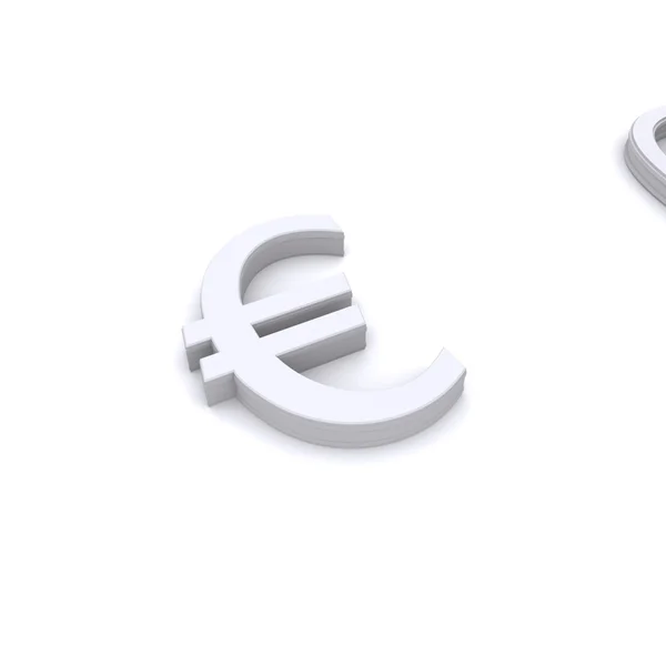 3D символ євро — стокове фото