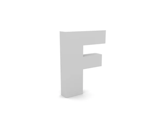 Alfabeto 3d F — Foto de Stock