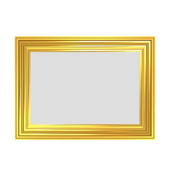 Quadro dourado listrado — Fotografia de Stock
