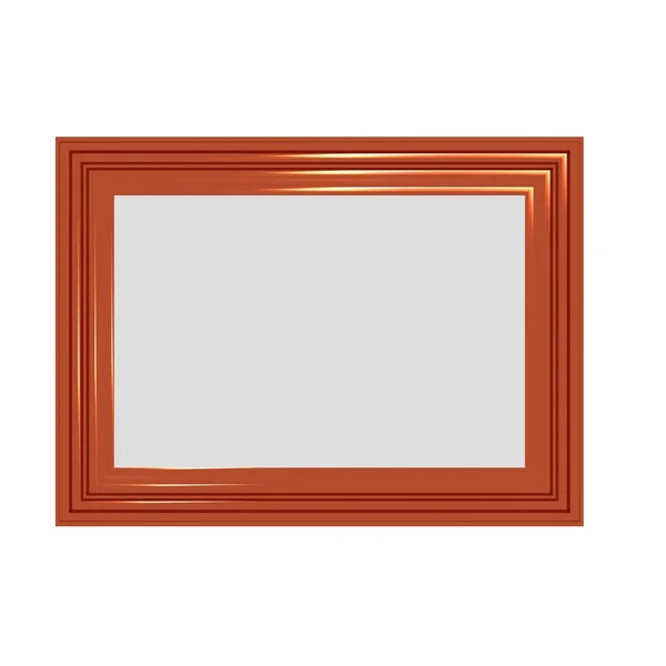 Shiny Red Photo Frame — Stock Photo, Image