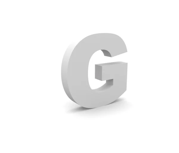 3D alfabetu g — Zdjęcie stockowe