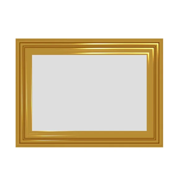 Golden Rough Photo Frame — Stock Photo, Image