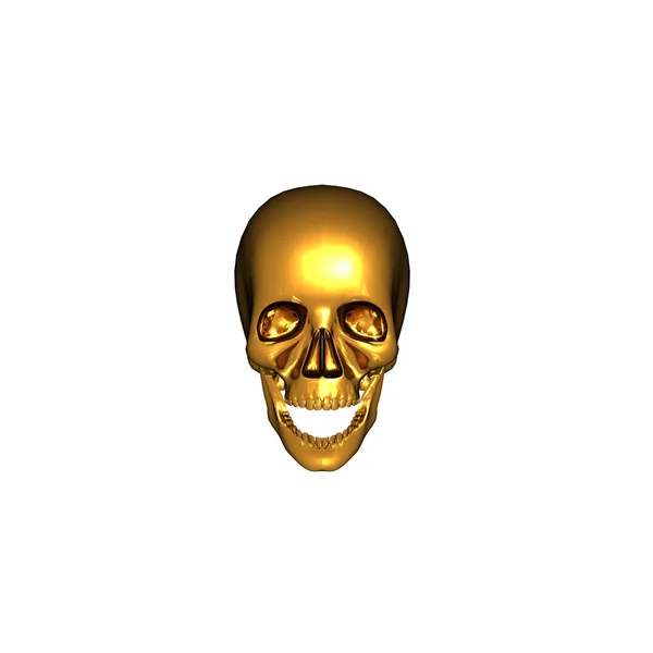 Golden Skull — Stock Photo, Image