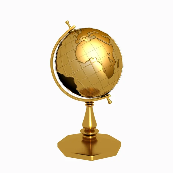 Золотой глобус — стоковое фото