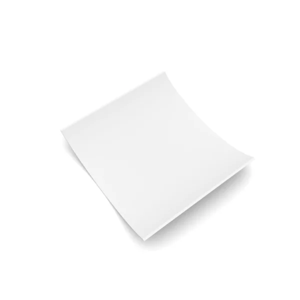 Σημειωματάριο λευκό χαρτί — Φωτογραφία Αρχείου