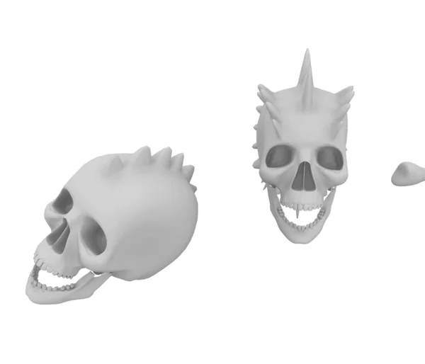 3D ontwerp van het schedel — Stockfoto