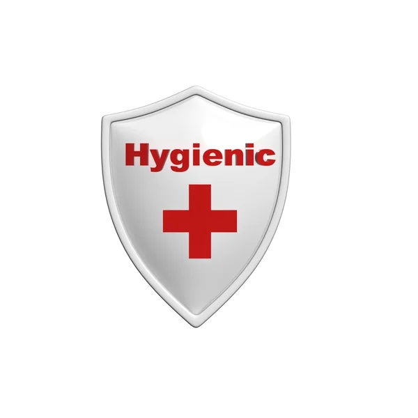 3d Hygienic Shield — Stock Photo, Image