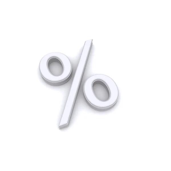 3d procent symbol — Zdjęcie stockowe