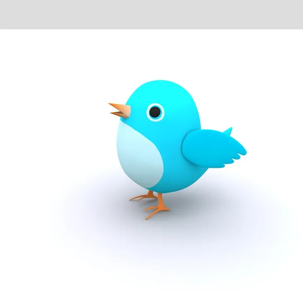Χαριτωμένο 3d πουλί tweety — Φωτογραφία Αρχείου