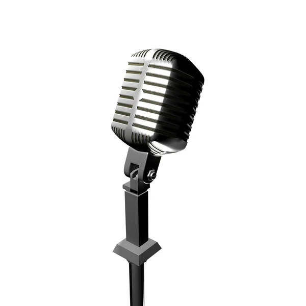 3D musikaliska mic — Stockfoto