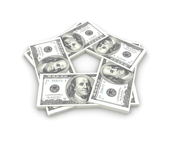 Stosy pieniędzy Dolar — Zdjęcie stockowe