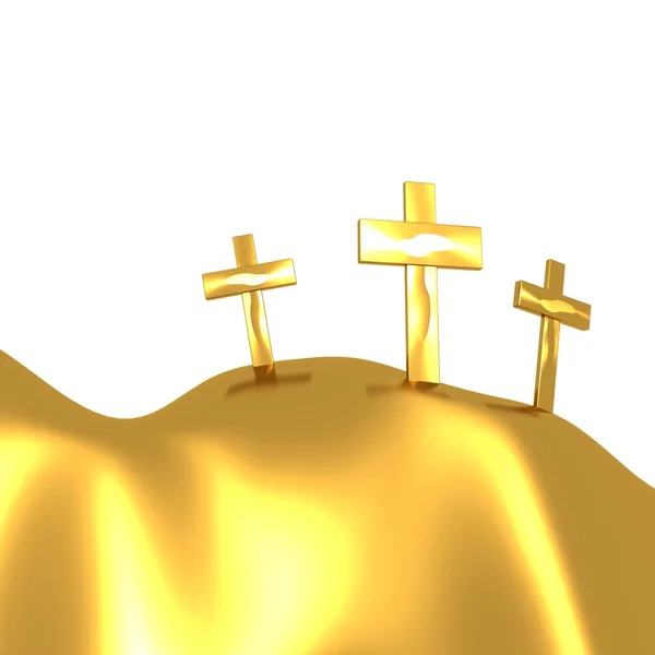 Gyllene religion tecken — Stockfoto