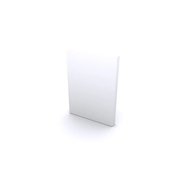 Caixa branca brilhante — Fotografia de Stock