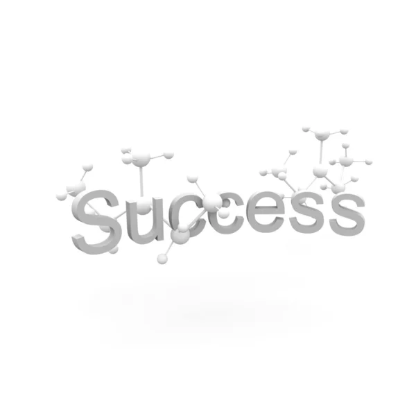 Creatieve stijl 3d succes tekst — Stockfoto