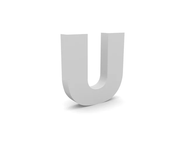3d Alphabet U — Stock Photo, Image
