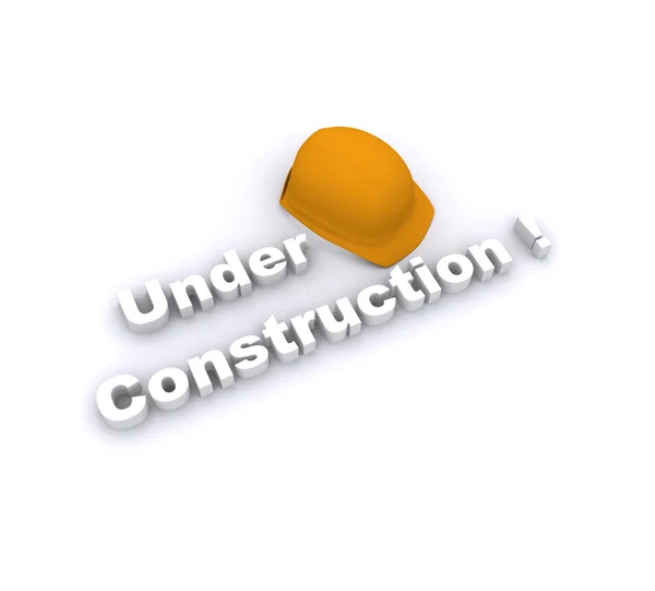 Under Construction Concept With Cap — Stock Photo, Image