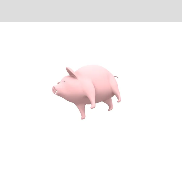 3D-piggy model — Stockfoto