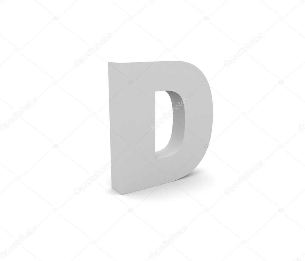 3d Alphabet D ⬇ Stock Photo, Image by © baavli #5242250