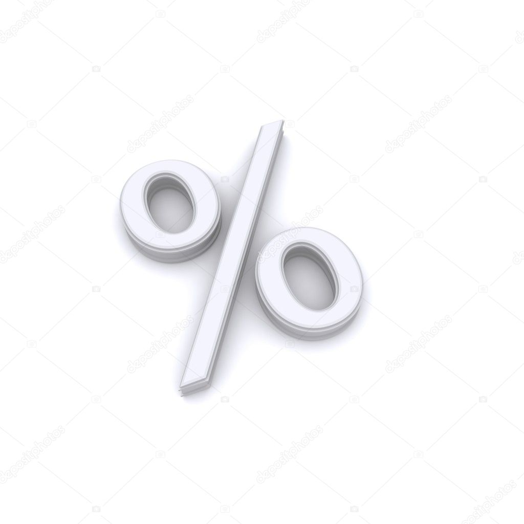 3d Percent Symbol